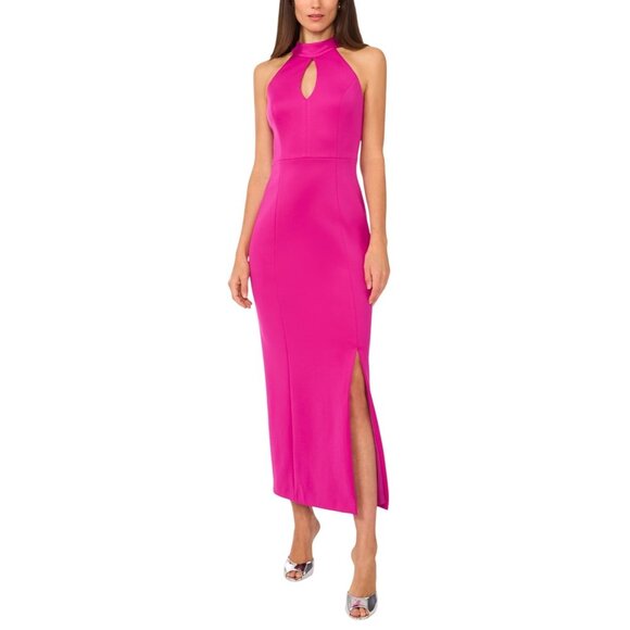 Cece Womens Halter Maxi Dress DC93110092Z Fuschia Pink Size 12 MSRP $119 - Picture 1 of 3